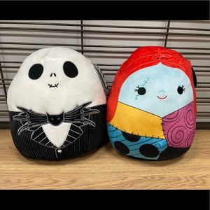 Squishmallow lot Jack Skellington & Sally NWT